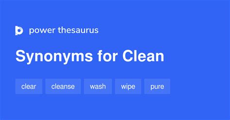 synonym for cleanup